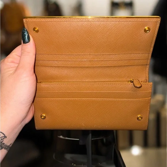 Prada Saffiano Leather Long Wallet - Picture 2 of 5